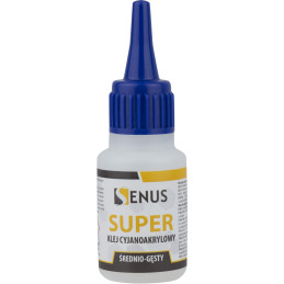 Klej cyjanoakrylowy Senus ŚREDNI 20 g – uniwersalny, szybkoschnący