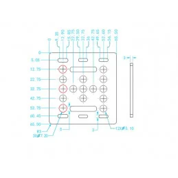 PŁYTA MOCUJĄCA V-SLOT 2020 BEZ ROLEK