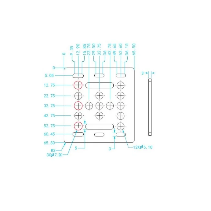 PŁYTA MOCUJĄCA V-SLOT 2020 BEZ ROLEK