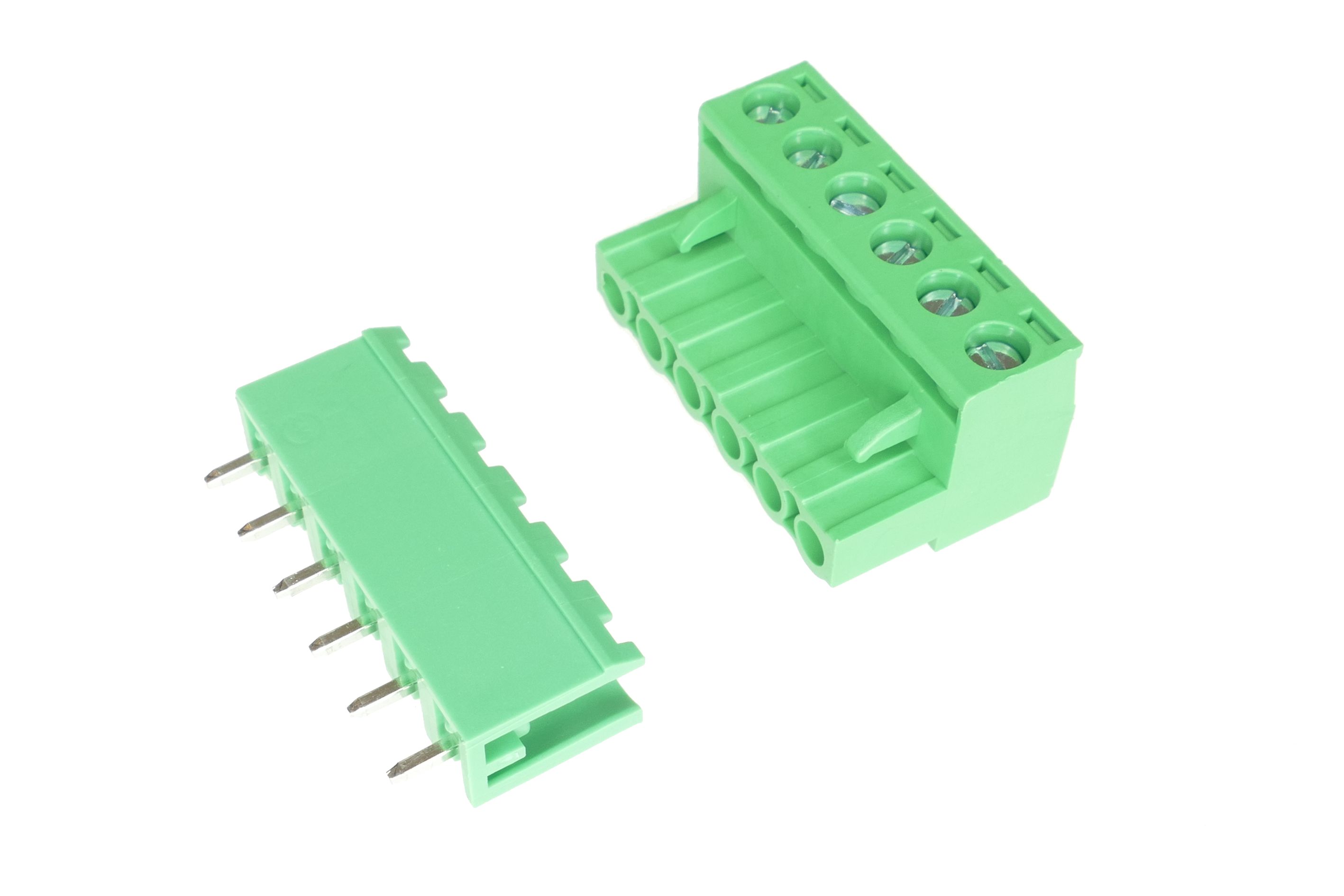 Listwa montażowa rozłączalna 6-pinowa (6 torów) – złącze śrubowe 5.08 mm, komplet