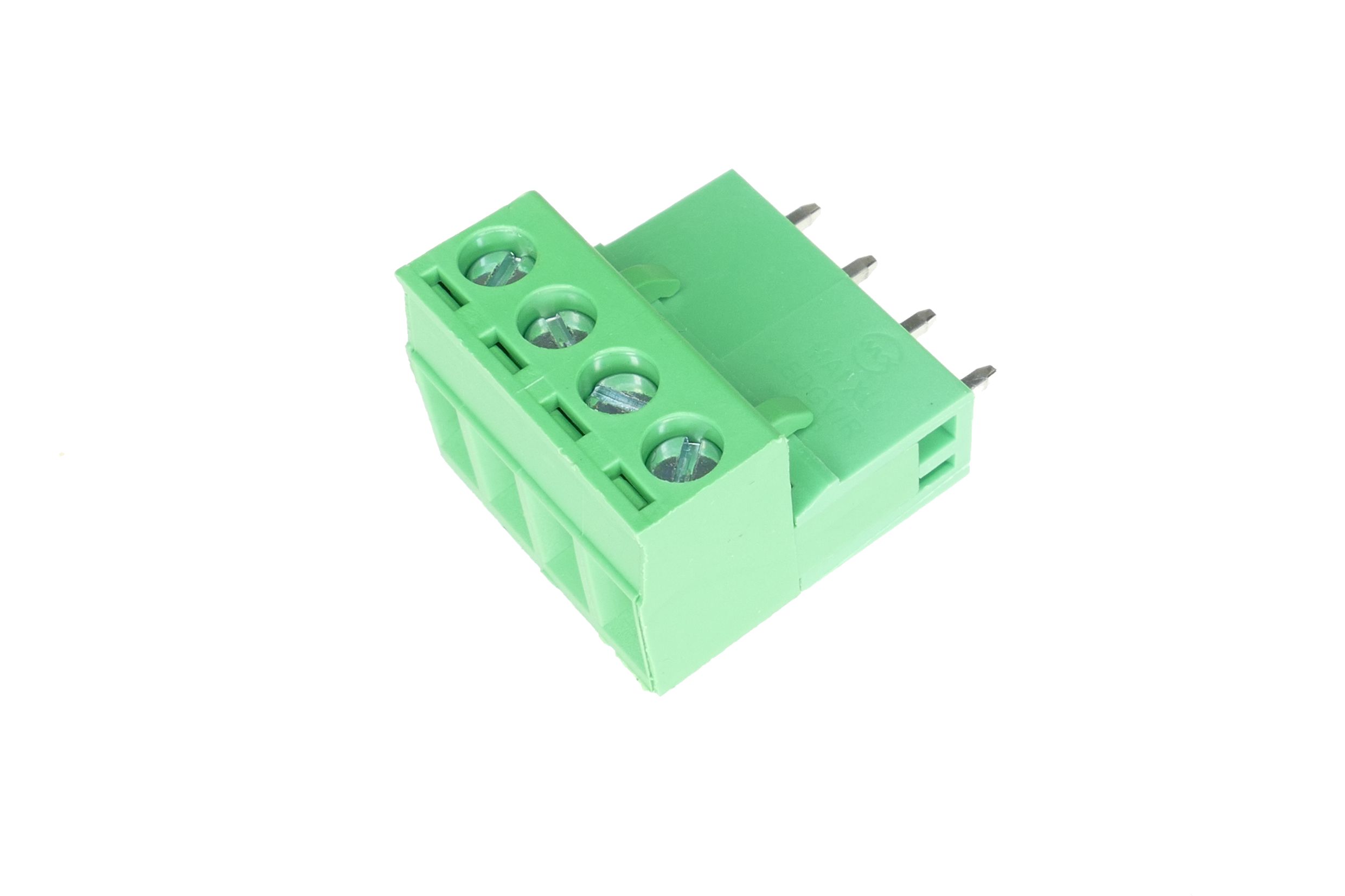 Listwa montażowa rozłączalna 4-pinowa (4 tory) – wtyk kątowy + gniazdo proste THT 5.08 mm