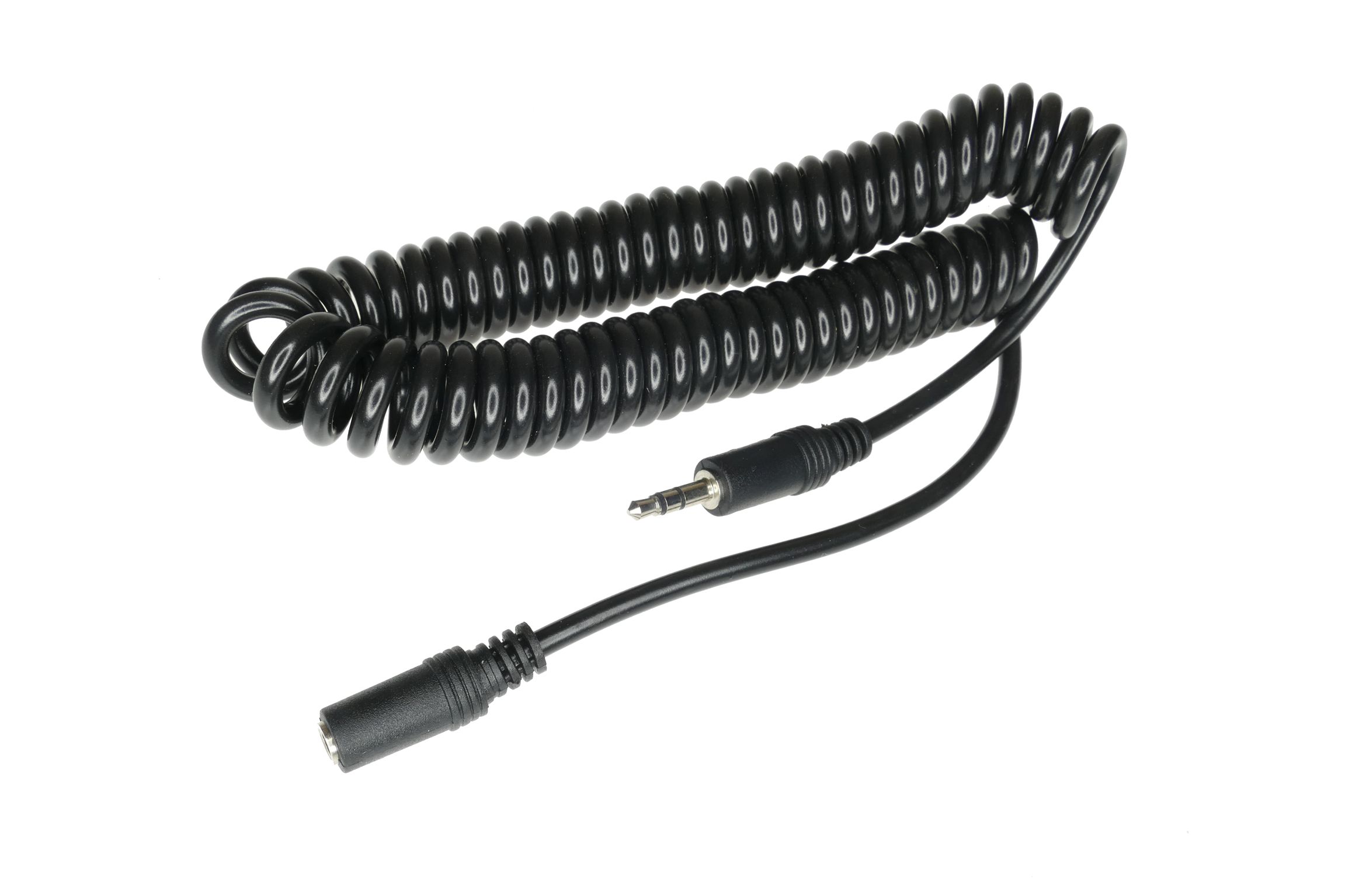 Przedłużacz Jack 3.5 mm długość 5 m z kablem spiralnym.
